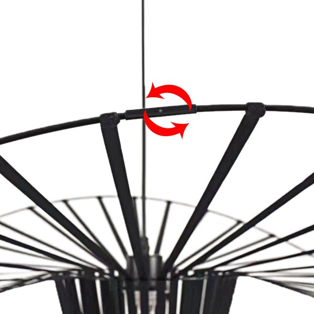 1-Light Creative Modern Chandelier with Hat Linear