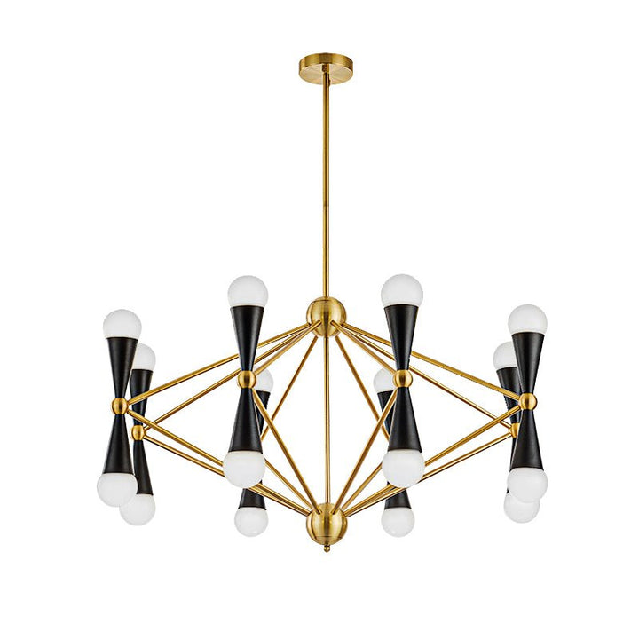 16-Light Modern Sputnik Chandeliers with Down and Up Cone Lampshade