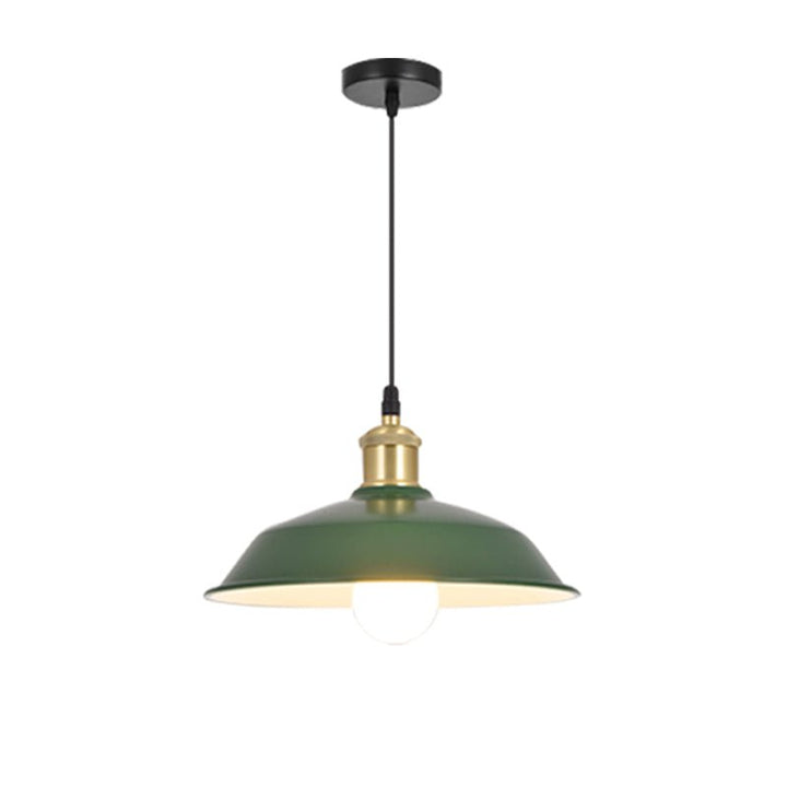 Enjoy modern industrial style with the 1-Light Modern Industrial Barn Pendant Light Cone Shade. This contemporary and cool-looking light is perfect for creating an urban loft vibe in any kitchen, dining room, or bar. With three available colors, you can find the perfect fit for your home or business. Live it up in style with the 1-Light Modern Industrial Barn Pendant Light Saucer Shade.