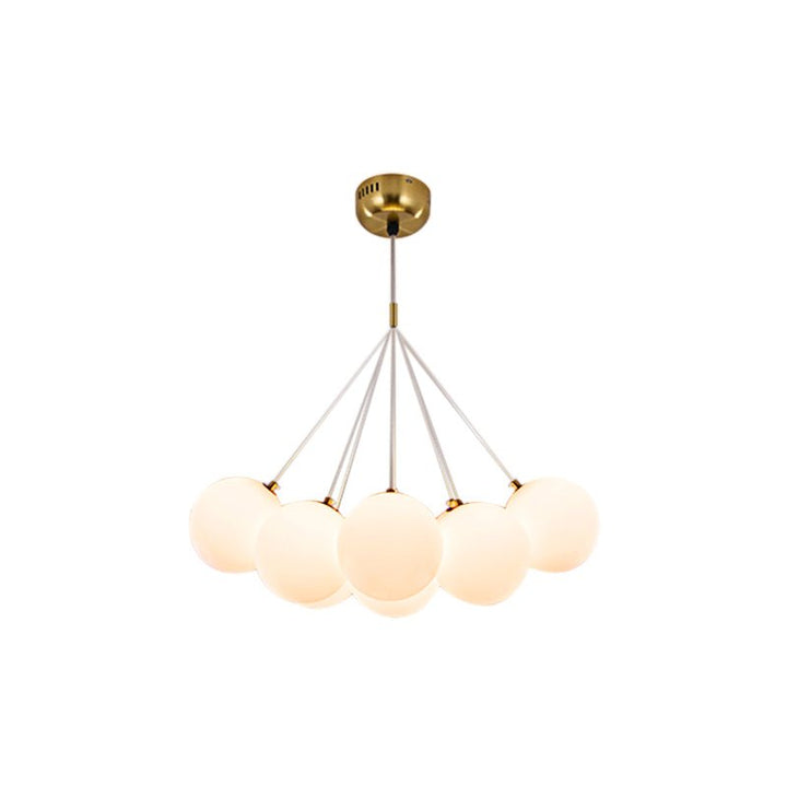 Dazzle any room in your home with this 13-Light Cluster Cloud Chandelier with Milk Globe Shade! Hand-blown Opal Glass globes, G9 bulbs, and a cluster globe design create a unique, elegant cloud shape with soft ambient light perfect for a nursery room or kid's room lighting decor. Add style and sophistication to any space with this enchanting chandelier!