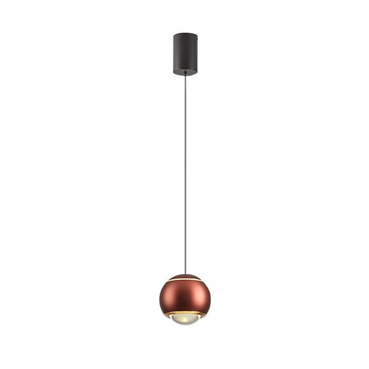 Contemporary 1-Light Mini Globe Spot Pendant Light