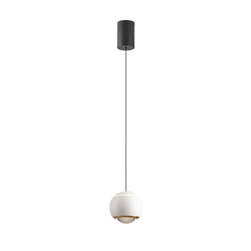 Contemporary 1-Light Mini Globe Spot Pendant Light