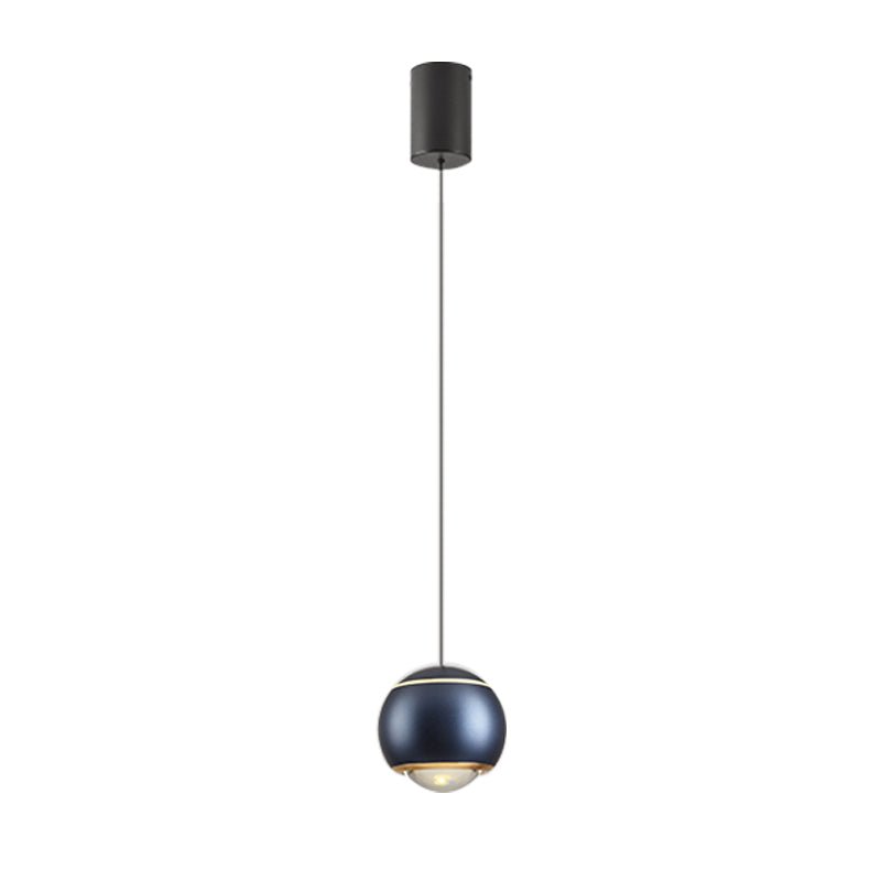 Contemporary 1-Light Mini Globe Spot Pendant Light