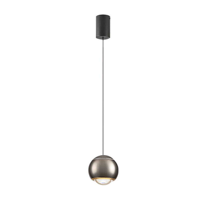 Update your living space with this contemporary 1-Light Mini Globe Spot Pendant Light! With an adjustable mini globe shape, spotlight, and auto lifting kit, this stylish pendant light provides task lighting in an array of modern colors, perfect for bedside and wall picture lighting. Experience convenience with an easy-to-use design!