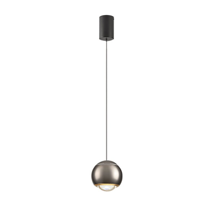 Update your living space with this contemporary 1-Light Mini Globe Spot Pendant Light! With an adjustable mini globe shape, spotlight, and auto lifting kit, this stylish pendant light provides task lighting in an array of modern colors, perfect for bedside and wall picture lighting. Experience convenience with an easy-to-use design!