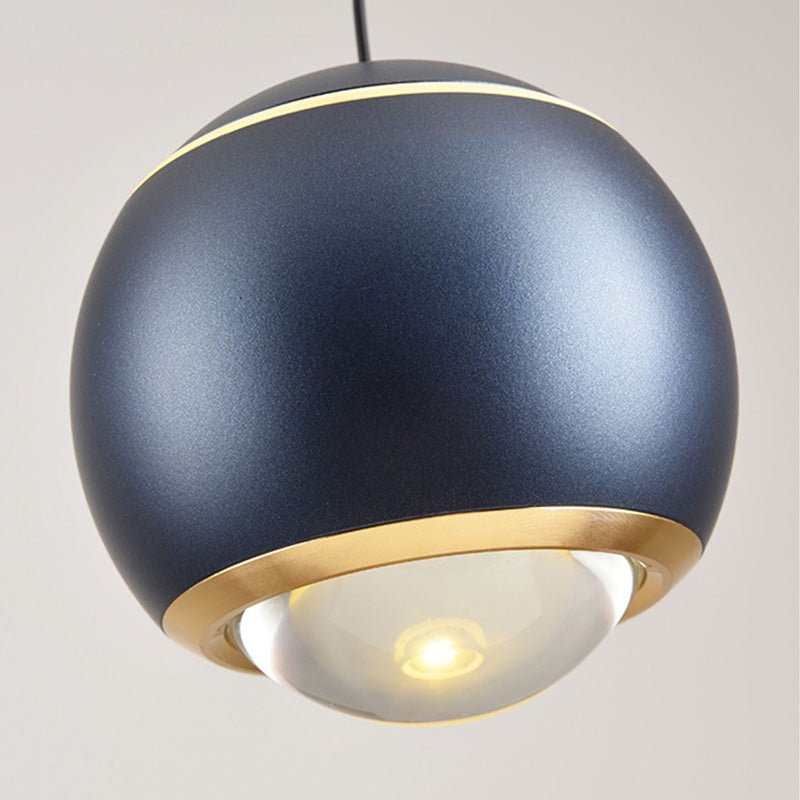 Contemporary 1-Light Mini Globe Spot Pendant Light