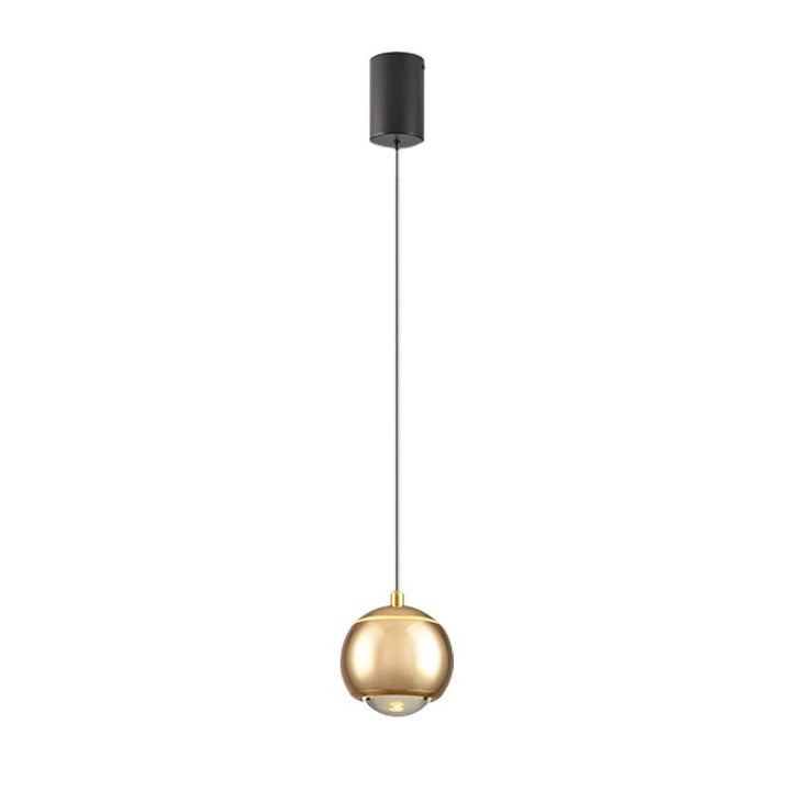 Contemporary 1-Light Mini Globe Spot Pendant Light