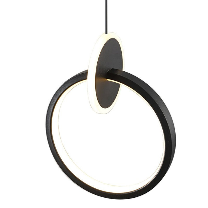 Contemporary Ring Round LED Pendant Light with 3 Color Temperature Options