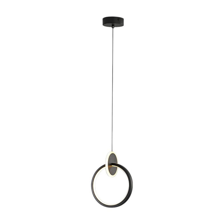 Contemporary Ring Round LED Pendant Light with 3 Color Temperature Options