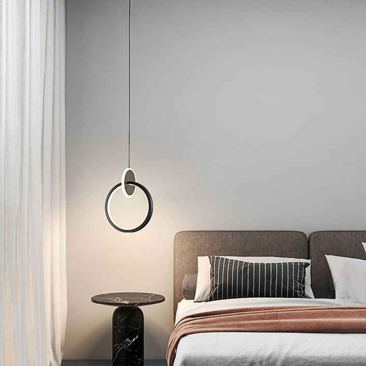 Contemporary Ring Round LED Pendant Light with 3 Color Temperature Options