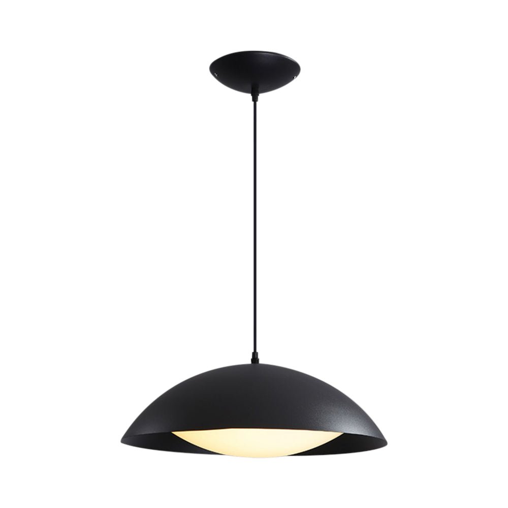 Modern 12W LED Saucer Dome Pendant Lighting 13.8in Dining Room Pendant