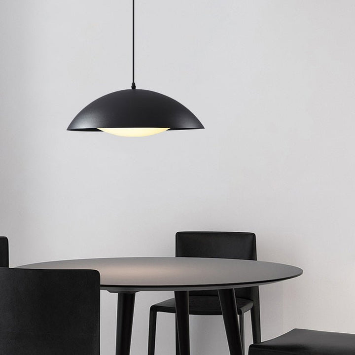 Modern 12W LED Saucer Dome Pendant Lighting 13.8in Dining Room Pendant