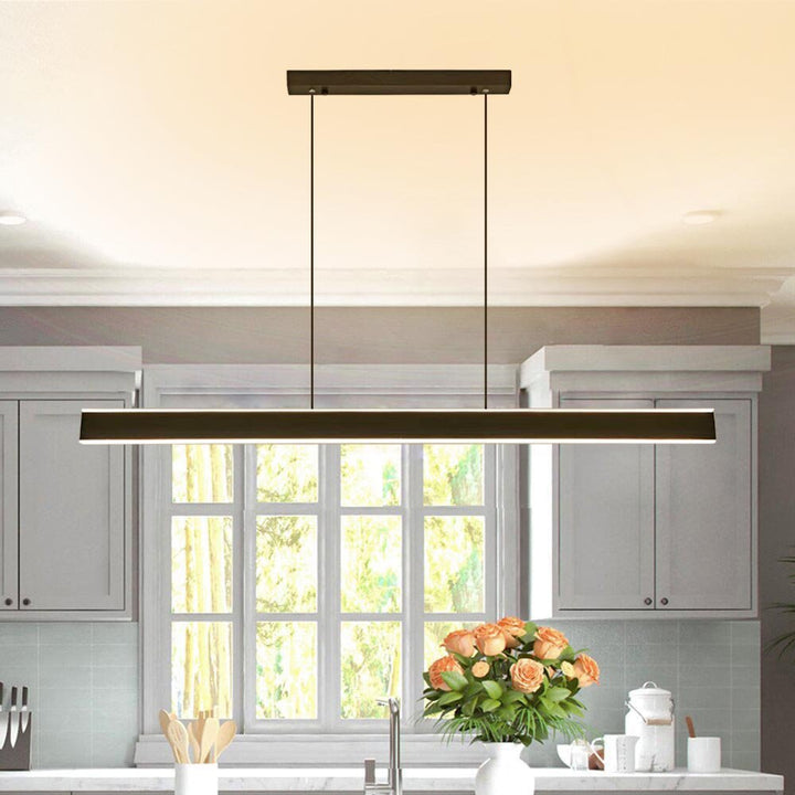 Modern Dimmable LED Linear Chandelier Pendant Up and Down Light Suspension