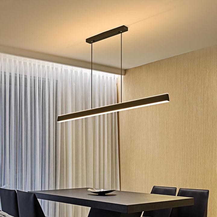 Modern Dimmable LED Linear Chandelier Pendant Up and Down Light Suspension