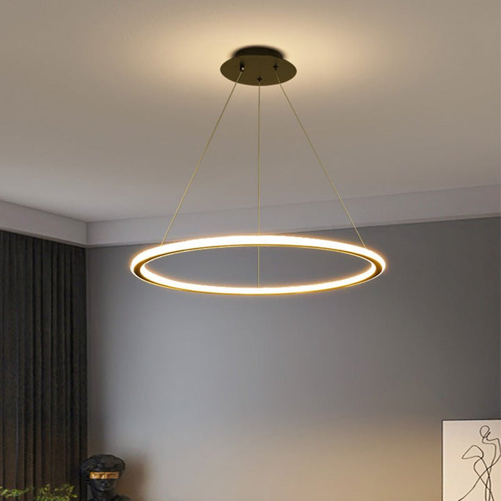 Modern LED Circle Chandelier Pendant Light 60W Dimmable