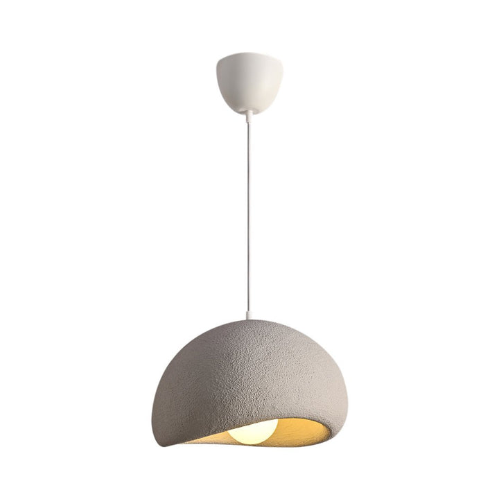 Nordic Modern 1-Light Textured Ceramic Dome Pendant Light