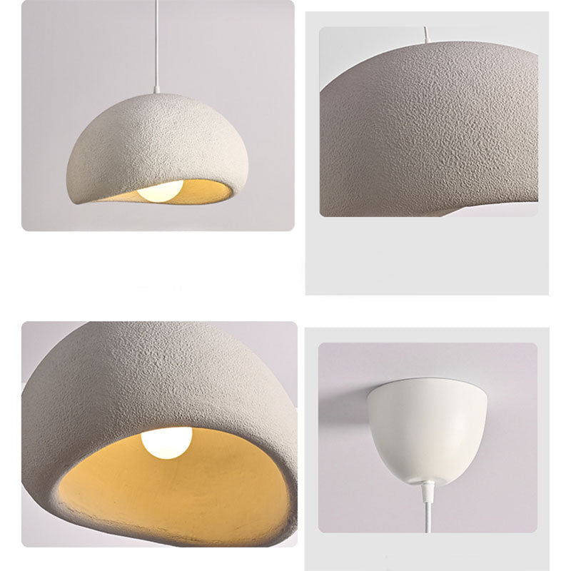 Nordic Modern 1-Light Textured Ceramic Dome Pendant Light