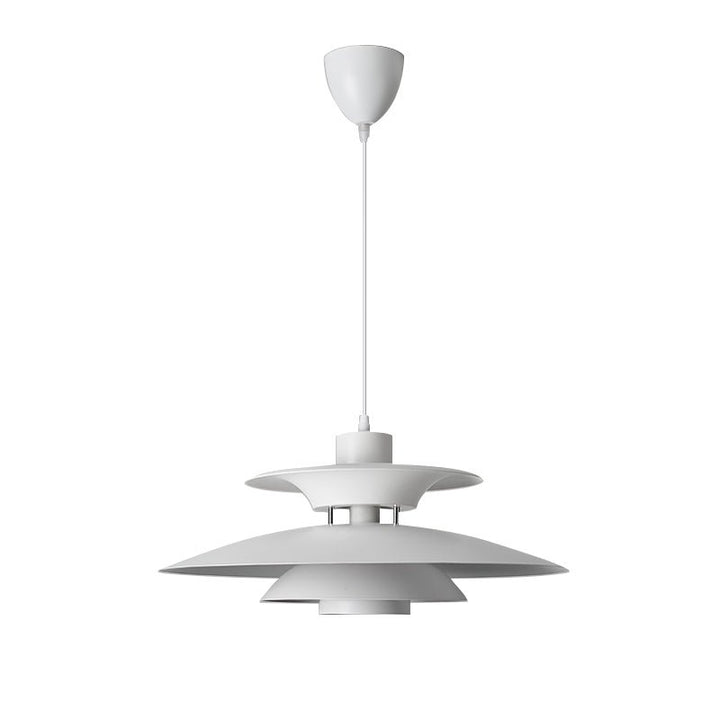 Scandinavian 1- Light Pendant with Tiered Shade for Kitchen, Dining Room and Bedroom