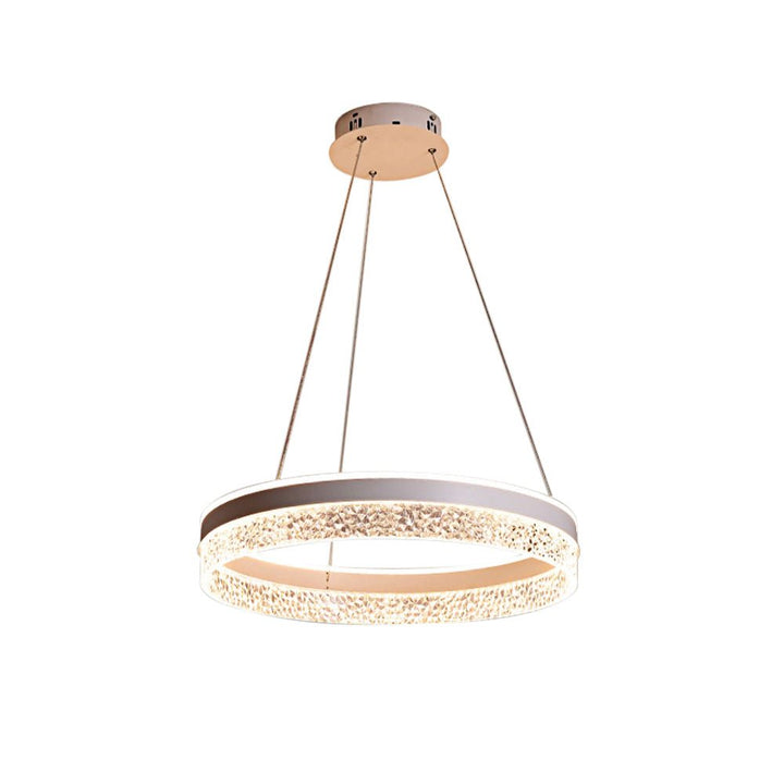 Modern 57W Led Ring Chandelier Integrated LED with 3 Color Temperature Modes