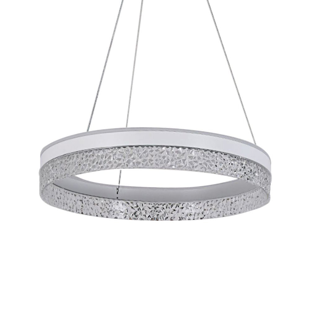 Modern 57W Led Ring Chandelier Integrated LED with 3 Color Temperature Modes