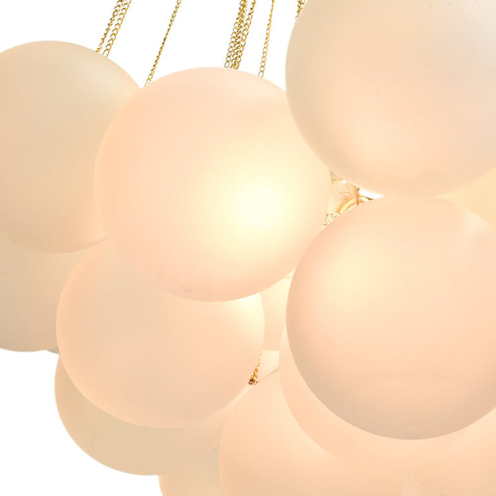 Modern 3-Light Cloud Cluster Glass Chandelier 37 Globes