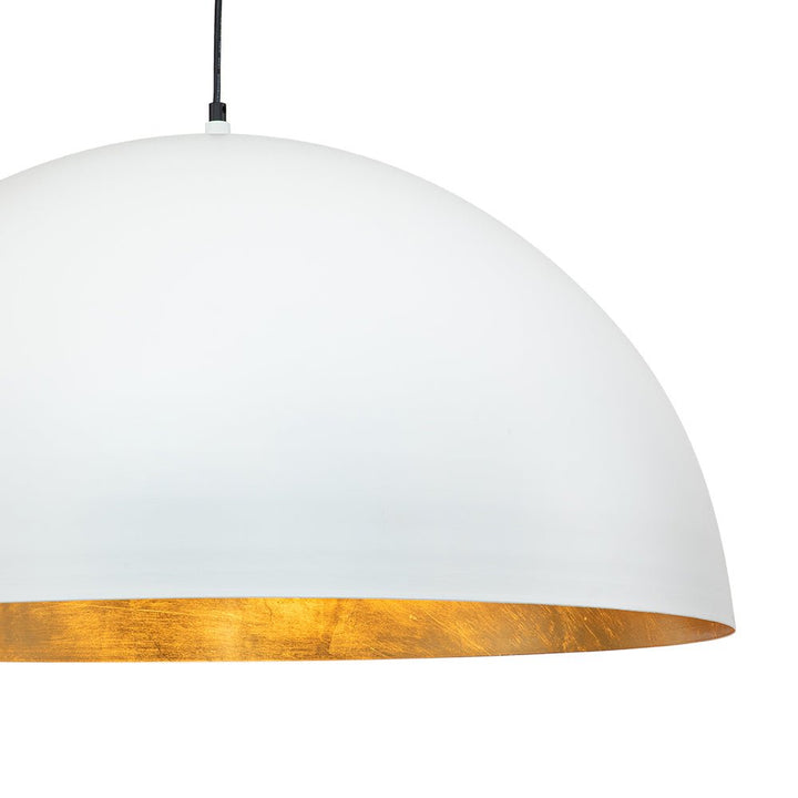 Oversized Dome Pendant in Matte White