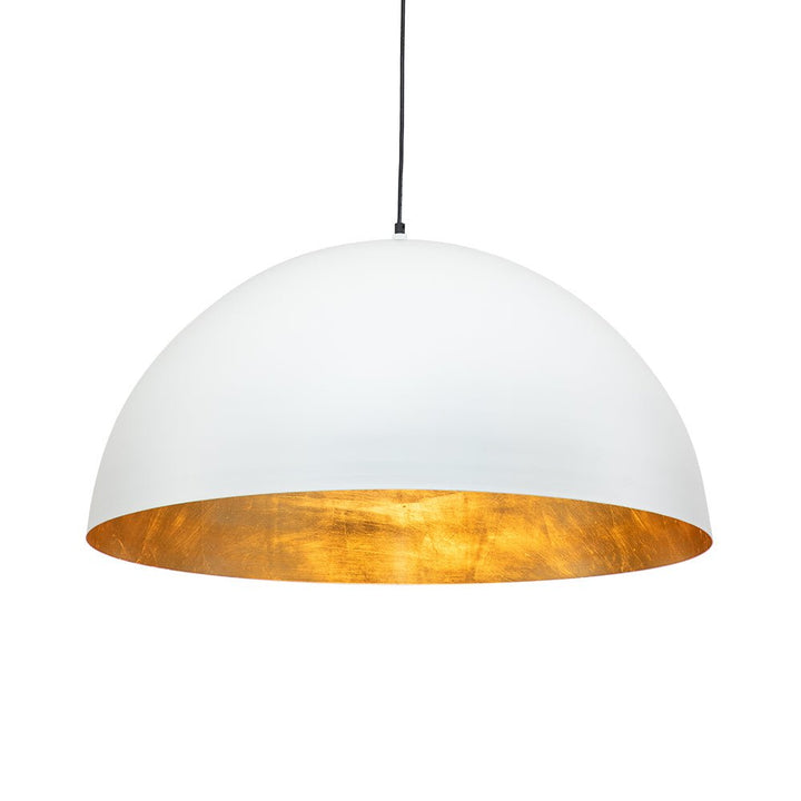 Oversized Dome Pendant in Matte White